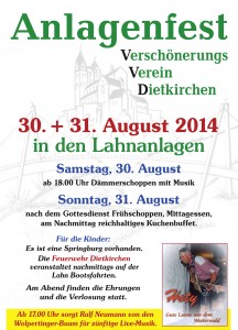 Vorschau Plakat Anlagenfest 2014